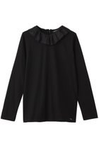 【ビリティス ディセッタン/Bilitis dix-sept ans】のボイルカラーロングTシャツ 人気、トレンドファッション・服の通販 founy(ファニー) ファッション Fashion レディースファッション Fashion for Women トップス・カットソー Cut & Sew Tops シャツ・ブラウス・オフィスカジュアル Elegant Blouses & Button-Ups ロングTシャツ・Tシャツ Longline T-Shirts & Tees カットソー・ベーシックTシャツ Cut-and-Sewn Tops / Stretch Tees & Basics 2025年 2025 2025-2026秋冬・A/W Autumn/Winter 2025–26 AW25–26 おすすめ Recommended / Our Picks カットソー Cut and Sewn Top カーディガン Cardigan, Knitwear スリーブ Sleeve, Long Sleeve / Short Sleeve フェミニン Feminine, Girly フリル Frill, Ruffle ロング Long, Long-Length A/W・秋冬 Autumn/Winter thumbnail ブラック|ID: prp329100004738863 ipo3291000000034228919