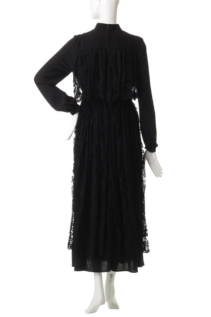 【ロキト/LOKITHO】のレイヤード レース ドレス 人気、トレンドファッション・服の通販 founy(ファニー) 　ファッション　Fashion　レディースファッション　Fashion for Women　ワンピース　Dresses　フォーマル・パーティードレス・結婚式用ドレス　Elegant & Casual Dresses　チュニック　Tunic Tops & Dresses　チュニック　Tunic, Long Top　ドレス　Dress, One-Piece　ミックス　Mix, Mixed Style　モダン　Modern, Contemporary　レース　Lace, Lace Fabric　ロング　Long, Long-Length　エレガント 上品　Elegant　新作・新入荷　New Arrivals / New In　other-4|ID: prp329100004738866 ipo3291000000034228945