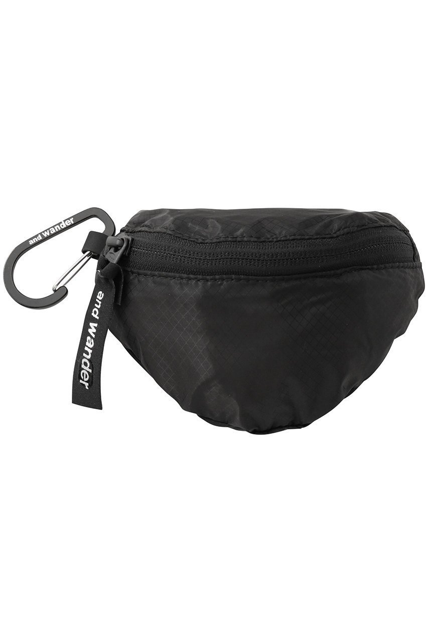 【アンドワンダー/and wander】の【UNISEX】sil ミニ ポーチ インテリア・キッズ・メンズ・レディースファッション・服の通販 founy(ファニー) 　ファッション　Fashion　レディースファッション　Fashion for Women　ポーチ&ミニバッグ　Pouches & Mini Bags　ユニセックス　Unisex, Genderless　アウトドア　Outdoor Clothing　ポーチ　Pouch, Small Case　ループ　Loop, Loop Knit　軽量　Lightweight, Ultra Light　ブラック|ID: prp329100004738870 ipo3291000000034228973