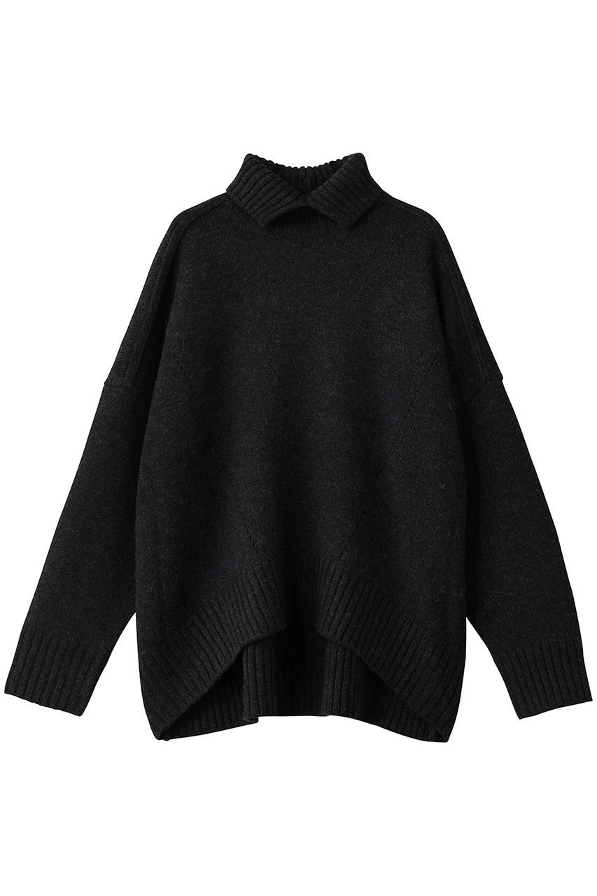 【チノ/CINOH】のオーバーサイズ ハイネック ニット インテリア・キッズ・メンズ・レディースファッション・服の通販 founy(ファニー) 　ファッション　Fashion　レディースファッション　Fashion for Women　トップス・カットソー　Cut & Sew Tops　ニット　Knit Tops & Sweaters　カジュアルプルオーバー・ニットトップス　Pullovers & Knit Tops / Casual Pullovers　イタリア　Italy　ウォーム　Warm Fabric　ハイネック　High Neck, Mock Neck　冬　Winter / This Winter　新作・新入荷　New Arrivals / New In　チャコールグレー|ID: prp329100004738873 ipo3291000000034228999