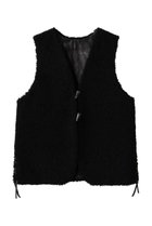 【シシ/sisii】のサウス ウエスタン ベスト ムートン ブラック|ID:prp329100004738895