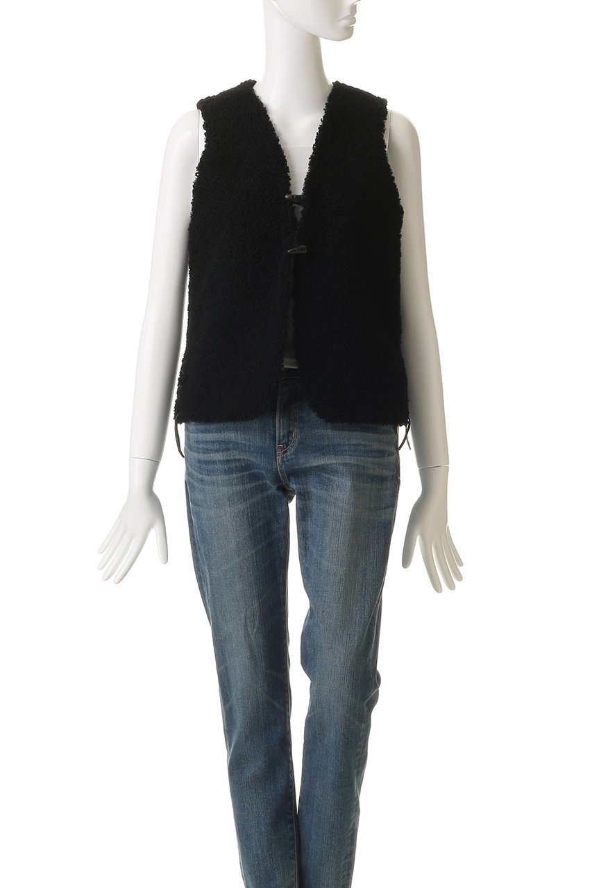 【シシ/sisii】のサウス ウエスタン ベスト ムートン 人気、トレンドファッション・服の通販 founy(ファニー) 　ファッション　Fashion　レディースファッション　Fashion for Women　アウター　Coat / Outerwear Collection　レディースジャケット・軽アウター　Jackets　ウエスタン　Western Style　コンパクト　Compact, Small Size　シンプル　Simple, Minimal　ジャケット　Jacket, Outerwear　スリット　Slit, Slit Detail　ベスト　Vest, Waistcoat　ムートン　Shearling, Mouton　モコモコ　Fuzzy, Fluffy　リボン　Ribbon, Bow　レース　Lace, Lace Fabric　A/W・秋冬　Autumn/Winter　other-2|ID: prp329100004738895 ipo3291000000036136602