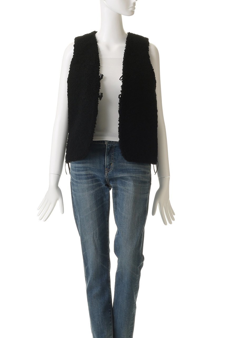 【シシ/sisii】のサウス ウエスタン ベスト ムートン 人気、トレンドファッション・服の通販 founy(ファニー) 　ファッション　Fashion　レディースファッション　Fashion for Women　アウター　Coat / Outerwear Collection　レディースジャケット・軽アウター　Jackets　ウエスタン　Western Style　コンパクト　Compact, Small Size　シンプル　Simple, Minimal　ジャケット　Jacket, Outerwear　スリット　Slit, Slit Detail　ベスト　Vest, Waistcoat　ムートン　Shearling, Mouton　モコモコ　Fuzzy, Fluffy　リボン　Ribbon, Bow　レース　Lace, Lace Fabric　A/W・秋冬　Autumn/Winter　other-7|ID: prp329100004738895 ipo3291000000036136607