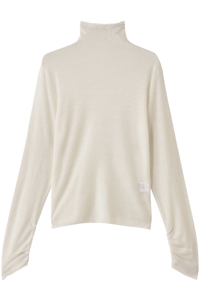 【マリリンムーン/MARILYN MOON】の16Gシアーウールハイネックニット 人気、トレンドファッション・服の通販 founy(ファニー) 　ファッション　Fashion　レディースファッション　Fashion for Women　トップス・カットソー　Cut & Sew Tops　ニット　Knit Tops & Sweaters　カジュアルプルオーバー・ニットトップス　Pullovers & Knit Tops / Casual Pullovers　おすすめ　Recommended / Our Picks　なめらか　Smooth, Silky Texture　インナー　Innerwear　キャミソール　Camisole, Spaghetti Strap Top　シアー　Sheer, See-Through　シャーリング　Shirring, Ruched　ハイネック　High Neck, Mock Neck　ルーズ　Loose, Oversized　人気　Popular, Best Seller　冬　Winter / This Winter　 other-1|ID: prp329100004738921 ipo3291000000036136635