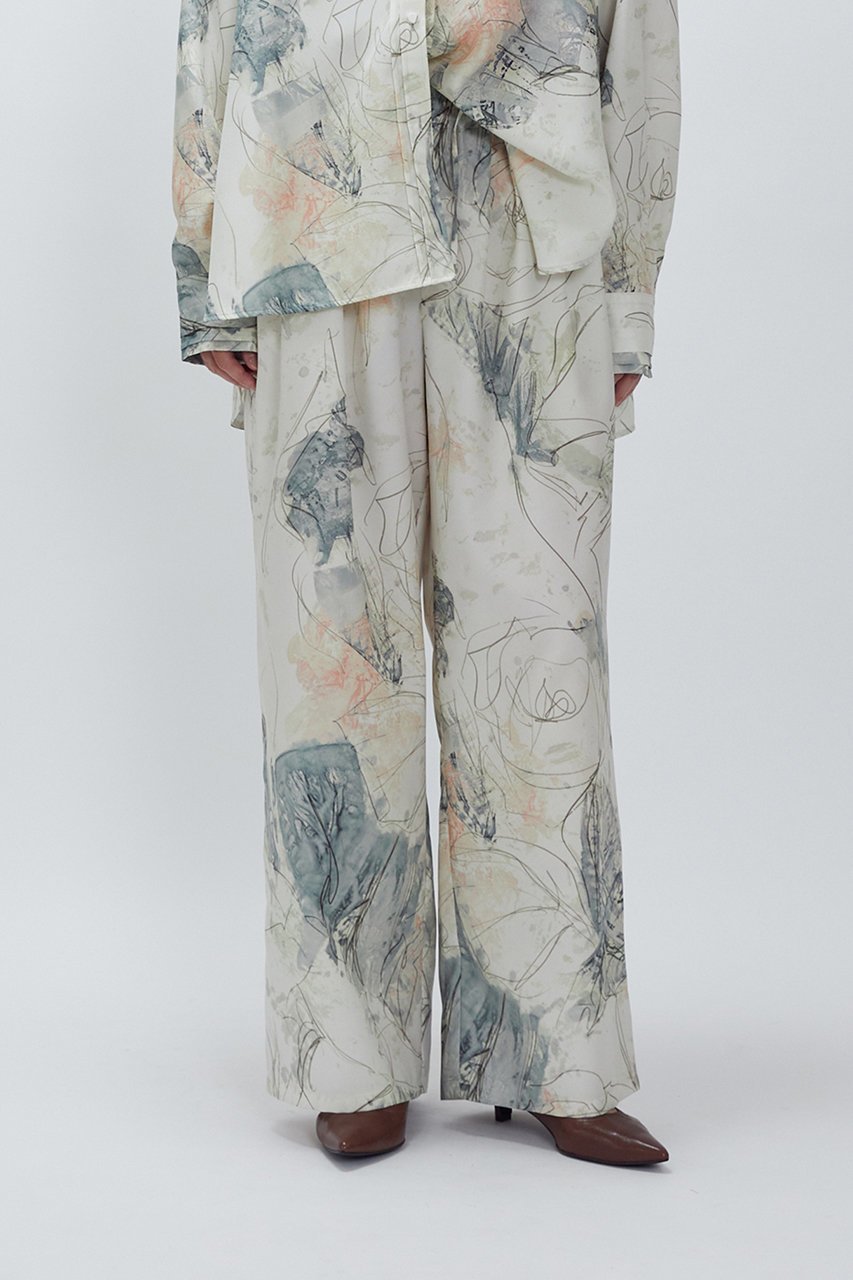 【プルミエ アロンディスモン/1er Arrondissement】のアートプリントパンツ 人気、トレンドファッション・服の通販 founy(ファニー) ファッション Fashion レディースファッション Fashion for Women パンツ Pants & Trousers おすすめ Recommended / Our Picks プリント Print, Printed Pattern ロング Long, Long-Length other-6|ID: prp329100004738923 ipo3291000000034463493