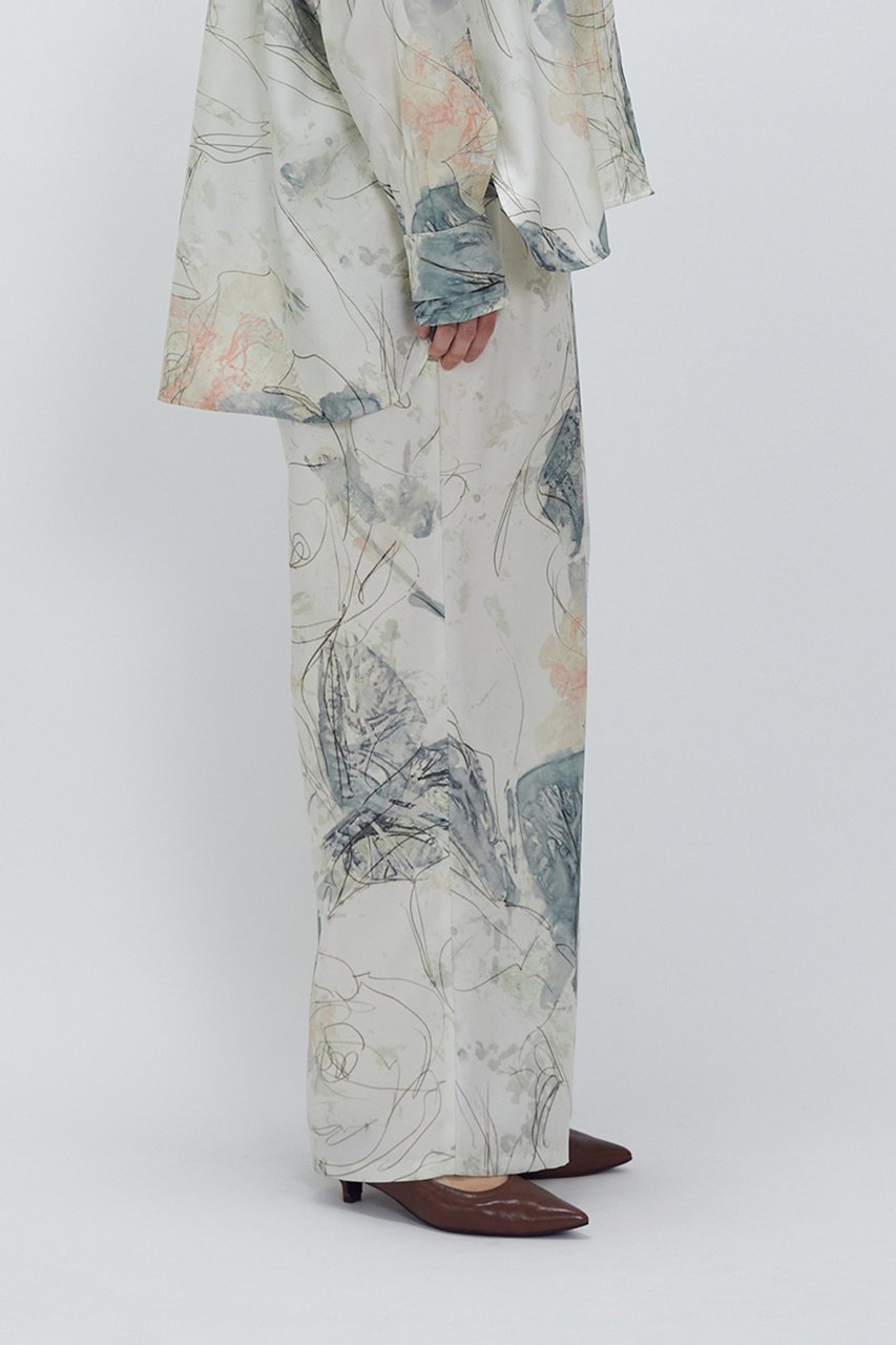 【プルミエ アロンディスモン/1er Arrondissement】のアートプリントパンツ 人気、トレンドファッション・服の通販 founy(ファニー) ファッション Fashion レディースファッション Fashion for Women パンツ Pants & Trousers おすすめ Recommended / Our Picks プリント Print, Printed Pattern ロング Long, Long-Length other-7|ID: prp329100004738923 ipo3291000000034463494