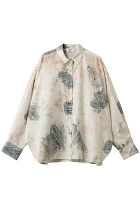 【プルミエ アロンディスモン/1er Arrondissement】 アートプリントシャツ人気、トレンドファッション・服の通販 founy(ファニー) ファッション Fashion レディースファッション Fashion for Women トップス・カットソー Cut & Sew Tops シャツ・ブラウス・オフィスカジュアル Elegant Blouses & Button-Ups インナー Innerwear スタンダード Standard, Basic スリーブ Sleeve, Long Sleeve / Short Sleeve プリント Print, Printed Pattern ロング Long, Long-Length 新作・新入荷 New Arrivals / New In |ID:prp329100004738925