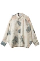 【プルミエ アロンディスモン/1er Arrondissement】のアートプリントシャツ 人気、トレンドファッション・服の通販 founy(ファニー) ファッション Fashion レディースファッション Fashion for Women トップス・カットソー Cut & Sew Tops シャツ・ブラウス・オフィスカジュアル Elegant Blouses & Button-Ups インナー Innerwear スタンダード Standard, Basic スリーブ Sleeve, Long Sleeve / Short Sleeve プリント Print, Printed Pattern ロング Long, Long-Length thumbnail オフホワイト|ID: prp329100004738925 ipo3291000000035493938