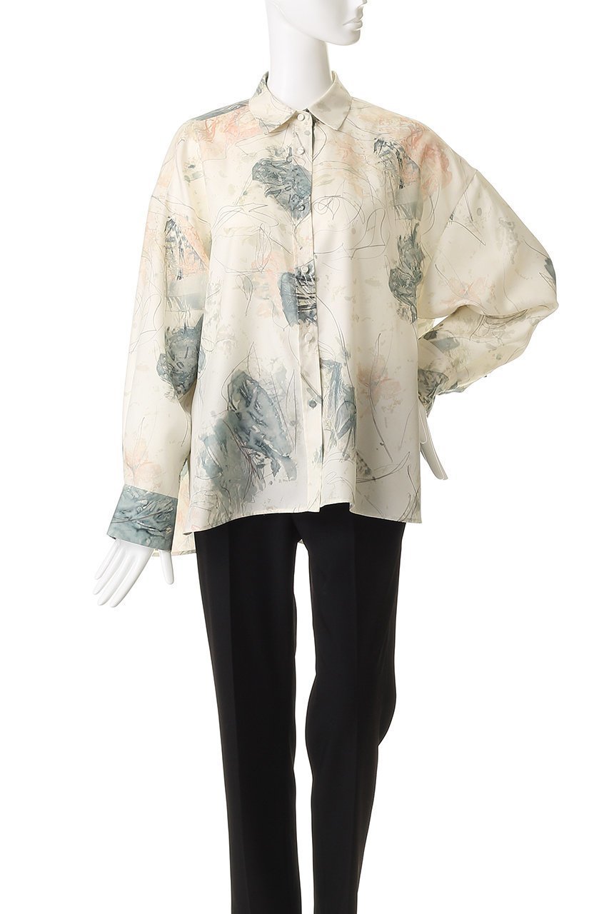 【プルミエ アロンディスモン/1er Arrondissement】のアートプリントシャツ 人気、トレンドファッション・服の通販 founy(ファニー) ファッション Fashion レディースファッション Fashion for Women トップス・カットソー Cut & Sew Tops シャツ・ブラウス・オフィスカジュアル Elegant Blouses & Button-Ups インナー Innerwear スタンダード Standard, Basic スリーブ Sleeve, Long Sleeve / Short Sleeve プリント Print, Printed Pattern ロング Long, Long-Length other-2|ID: prp329100004738925 ipo3291000000035493939