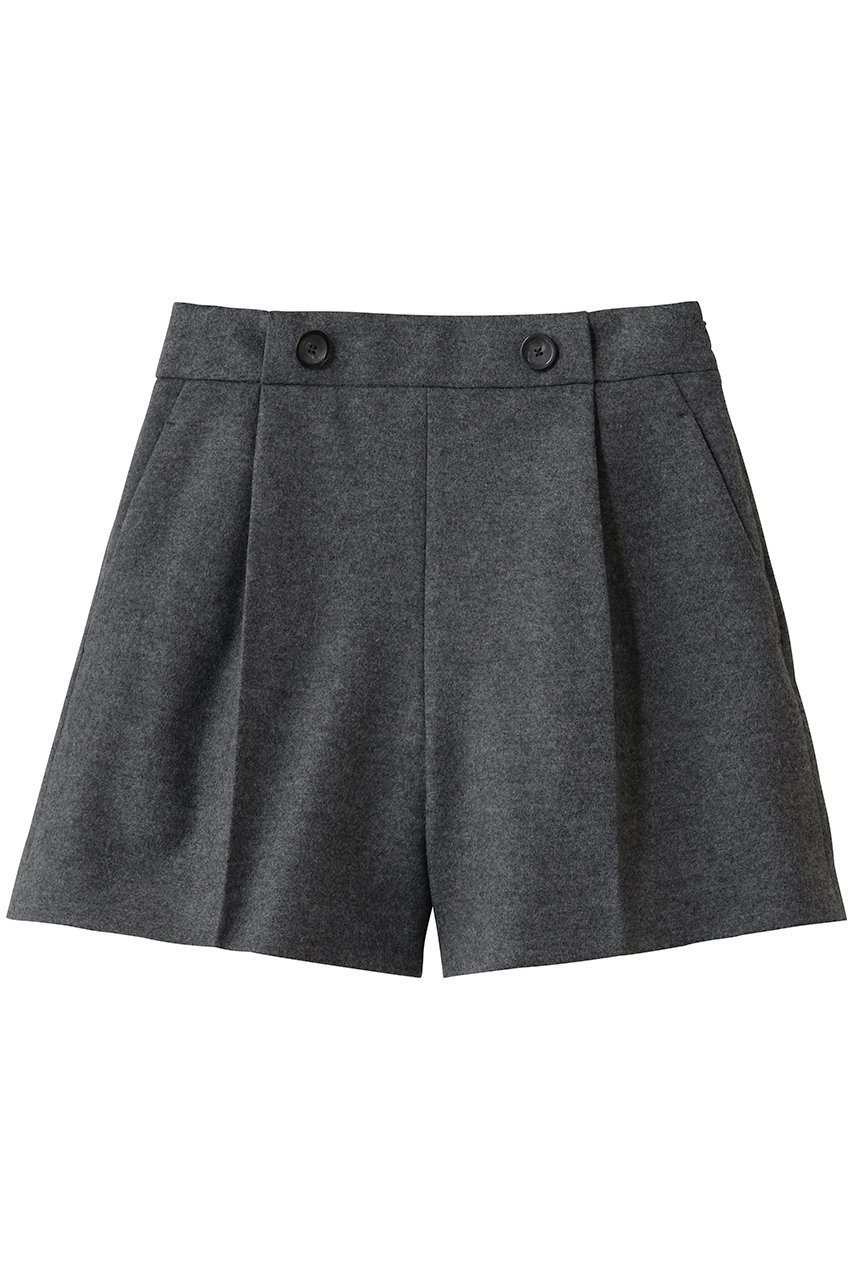【アルアバイル/allureville】のメルトンショートパンツ インテリア・キッズ・メンズ・レディースファッション・服の通販 founy(ファウニー) 　ファッション　Fashion　レディースファッション　Fashion for Women　パンツ　Pants & Trousers　ショートパンツ・ハーフパンツ　High-Waisted & Relaxed Shorts　ウォーム　Warm Fabric　ショート　Short, Short Length　メルトン　Melton, Heavy Wool　ロング　Long, Long-Length　A/W・秋冬　Autumn/Winter　グレー|ID: prp329100004738932 ipo3291000000036957580