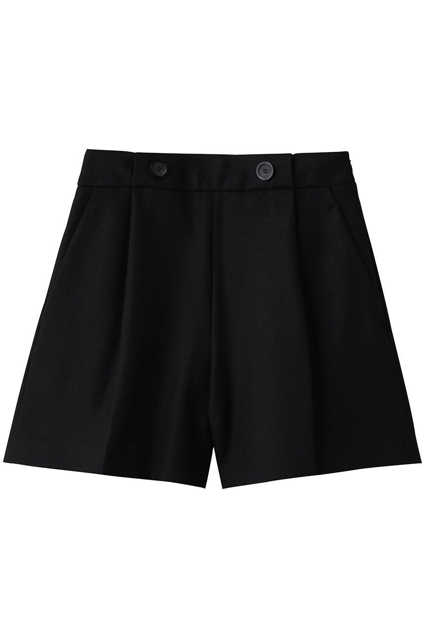【アルアバイル/allureville】のメルトンショートパンツ インテリア・キッズ・メンズ・レディースファッション・服の通販 founy(ファウニー) 　ファッション　Fashion　レディースファッション　Fashion for Women　パンツ　Pants & Trousers　ショートパンツ・ハーフパンツ　High-Waisted & Relaxed Shorts　ウォーム　Warm Fabric　ショート　Short, Short Length　メルトン　Melton, Heavy Wool　ロング　Long, Long-Length　A/W・秋冬　Autumn/Winter　ブラック|ID: prp329100004738932 ipo3291000000036957581