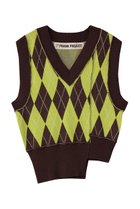 【プランク プロジェクト/PRANK PROJECT】のアーガイルニットベスト / Argyle Knit Vest LIME(ライム)|ID: prp329100004738933 ipo3291000000034229449