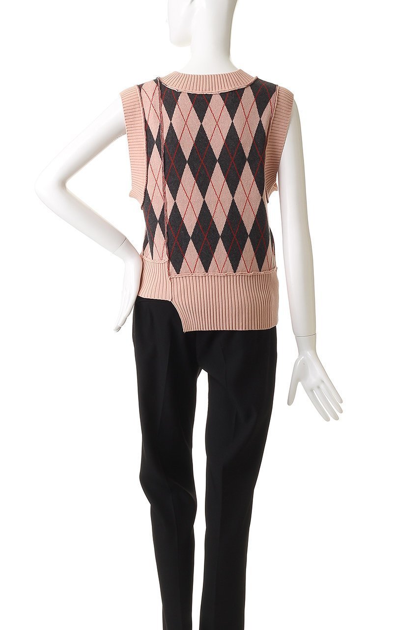 【プランク プロジェクト/PRANK PROJECT】のアーガイルニットベスト / Argyle Knit Vest 人気、トレンドファッション・服の通販 founy(ファニー) 　ファッション　Fashion　レディースファッション　Fashion for Women　トップス・カットソー　Cut & Sew Tops　ニット　Knit Tops & Sweaters　ベスト&ジレ / 重ね着スタイル　Vests & Gilets　カジュアルプルオーバー・ニットトップス　Pullovers & Knit Tops / Casual Pullovers　ジャカード／ジャガード　Jacquard, Woven Pattern　ダブル　Double, Double-Breasted　ベスト　Vest, Waistcoat　other-4|ID: prp329100004738933 ipo3291000000034229452