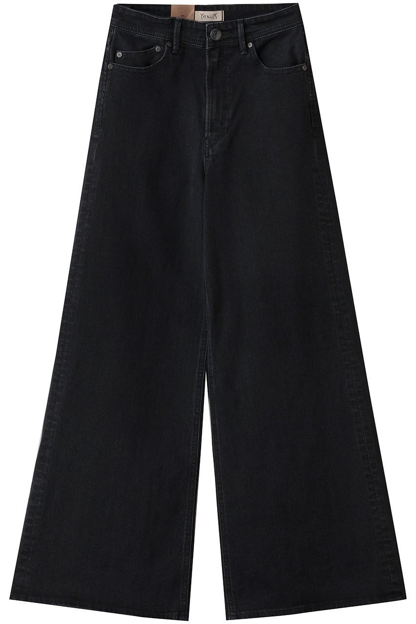 【ヤヌーク/YANUK】のワイドフレア インテリア・キッズ・メンズ・レディースファッション・服の通販 founy(ファニー) ファッション Fashion レディースファッション Fashion for Women パンツ Pants & Trousers デニムパンツ・ジーンズ・美脚デニム Denim Jeans & Pants ジャケット Jacket, Outerwear デニム Denim, Jeans Material フレア Flare, Flared ロング Long, Long-Length ワイド Wide, Wide Fit オールドブラック|ID: prp329100004738940 ipo3291000000035871098