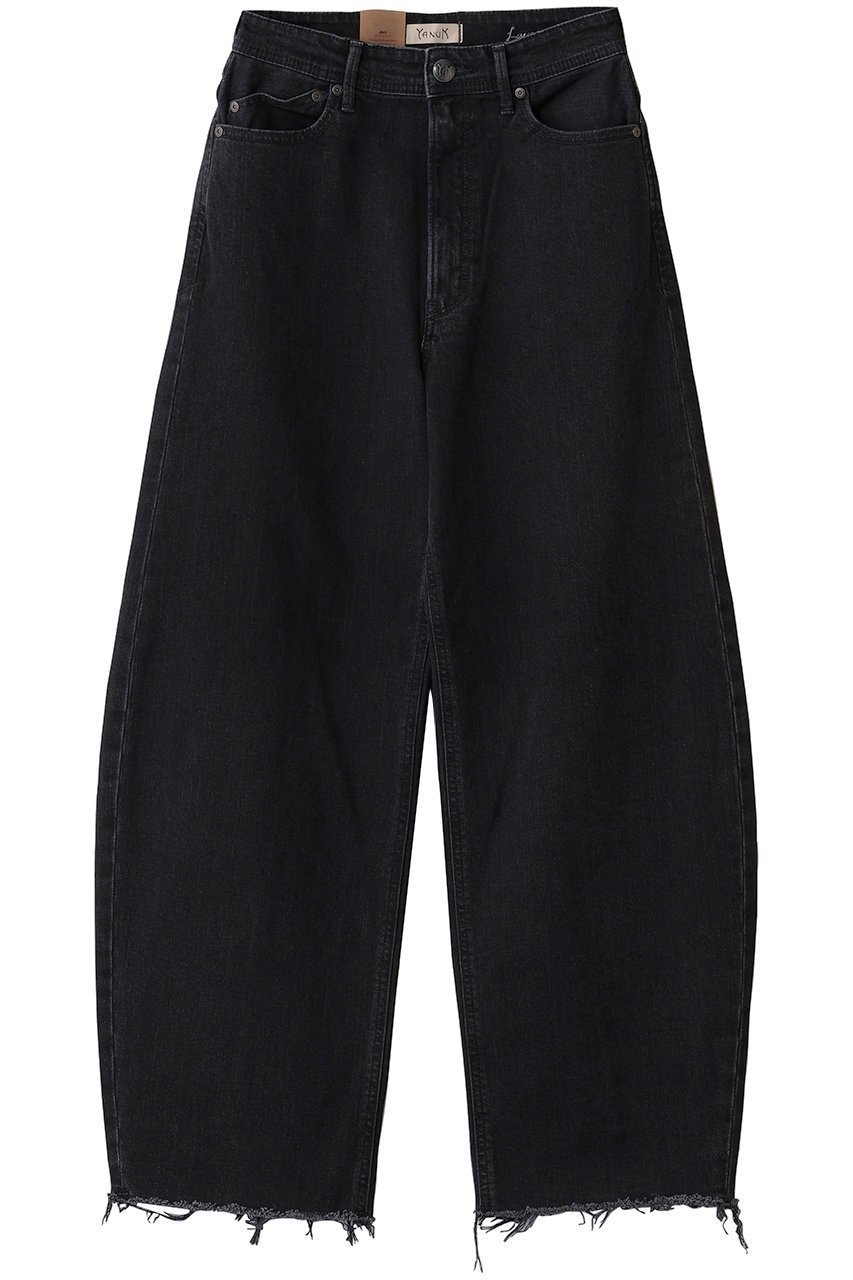 【ヤヌーク/YANUK】のカーブテーパード 【LAURA】 インテリア・キッズ・メンズ・レディースファッション・服の通販 founy(ファニー) 　ファッション　Fashion　レディースファッション　Fashion for Women　パンツ　Pants & Trousers　デニムパンツ・ジーンズ・美脚デニム　Denim Jeans & Pants　デニム　Denim, Jeans Material　ロング　Long, Long-Length　カットオフオールドブラック|ID: prp329100004738941 ipo3291000000034229522