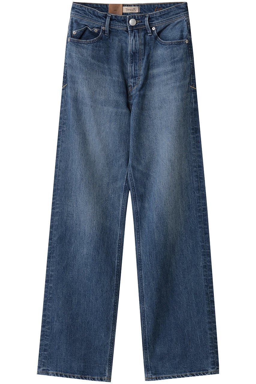 【ヤヌーク/YANUK】のボーイズストレート【LEA】 インテリア・キッズ・メンズ・レディースファッション・服の通販 founy(ファニー) 　ファッション　Fashion　レディースファッション　Fashion for Women　パンツ　Pants & Trousers　デニムパンツ・ジーンズ・美脚デニム　Denim Jeans & Pants　おすすめ　Recommended / Our Picks　ストレッチ　Stretch, Stretchy Fabric　ストレート　Straight, Straight Cut　デニム　Denim, Jeans Material　ロング　Long, Long-Length　定番　Standard, Basic Item　ラスティックユーズドブルー|ID: prp329100004738942 ipo3291000000036136679