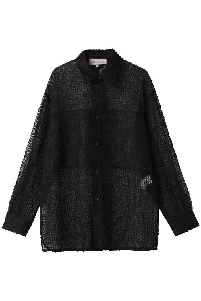【デパリエ/DEPAREILLE】のチュールエンブロイダリーシャツ インテリア・キッズ・メンズ・レディースファッション・服の通販 founy(ファニー) https://founy.com/ ファッション Fashion レディースファッション Fashion for Women トップス・カットソー Cut & Sew Tops シャツ・ブラウス・オフィスカジュアル Elegant Blouses & Button-Ups エンブロイダリー Embroidery Design スリーブ Sleeve, Long Sleeve / Short Sleeve チュール Tulip, Tulip Motif ボトム Bottoms, Lower Wear ロング Long, Long-Length |ID: prp329100004738945 ipo3291000000035871135