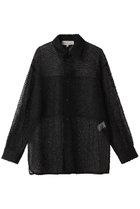 【デパリエ/DEPAREILLE】のチュールエンブロイダリーシャツ 人気、トレンドファッション・服の通販 founy(ファニー) ファッション Fashion レディースファッション Fashion for Women トップス・カットソー Cut & Sew Tops シャツ・ブラウス・オフィスカジュアル Elegant Blouses & Button-Ups エンブロイダリー Embroidery Design スリーブ Sleeve, Long Sleeve / Short Sleeve チュール Tulip, Tulip Motif ボトム Bottoms, Lower Wear ロング Long, Long-Length thumbnail ブラック|ID: prp329100004738945 ipo3291000000036041632