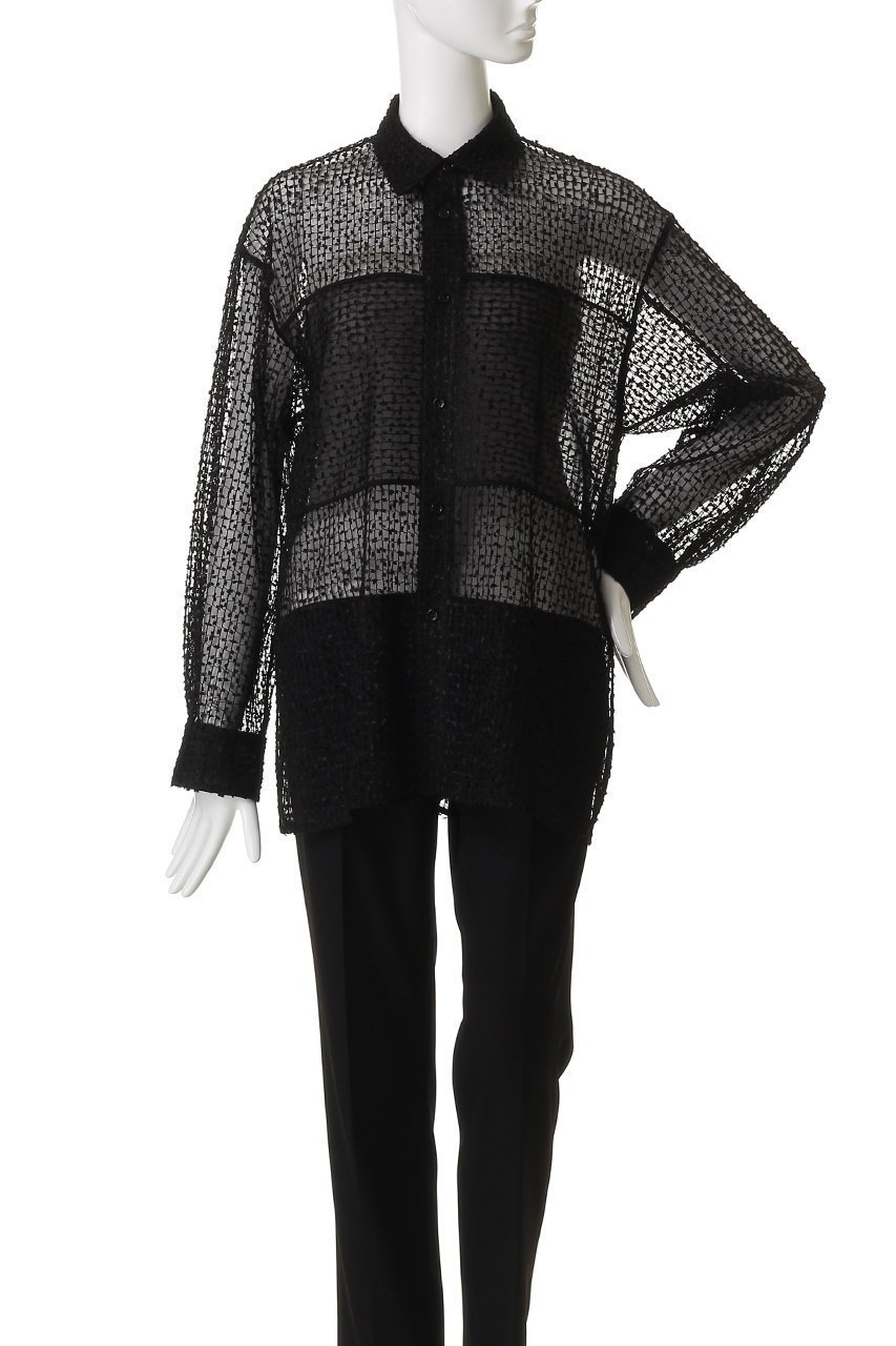 【デパリエ/DEPAREILLE】のチュールエンブロイダリーシャツ 人気、トレンドファッション・服の通販 founy(ファニー) 　ファッション　Fashion　レディースファッション　Fashion for Women　トップス・カットソー　Cut & Sew Tops　シャツ・ブラウス・オフィスカジュアル　Elegant Blouses & Button-Ups　エンブロイダリー　Embroidery Design　スリーブ　Sleeve, Long Sleeve / Short Sleeve　チュール　Tulip, Tulip Motif　ボトム　Bottoms, Lower Wear　ロング　Long, Long-Length　other-2|ID: prp329100004738945 ipo3291000000036041633