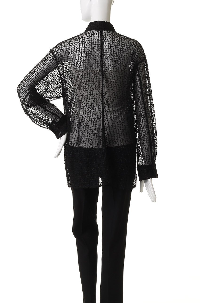 【デパリエ/DEPAREILLE】のチュールエンブロイダリーシャツ 人気、トレンドファッション・服の通販 founy(ファニー) 　ファッション　Fashion　レディースファッション　Fashion for Women　トップス・カットソー　Cut & Sew Tops　シャツ・ブラウス・オフィスカジュアル　Elegant Blouses & Button-Ups　エンブロイダリー　Embroidery Design　スリーブ　Sleeve, Long Sleeve / Short Sleeve　チュール　Tulip, Tulip Motif　ボトム　Bottoms, Lower Wear　ロング　Long, Long-Length　other-4|ID: prp329100004738945 ipo3291000000036041636