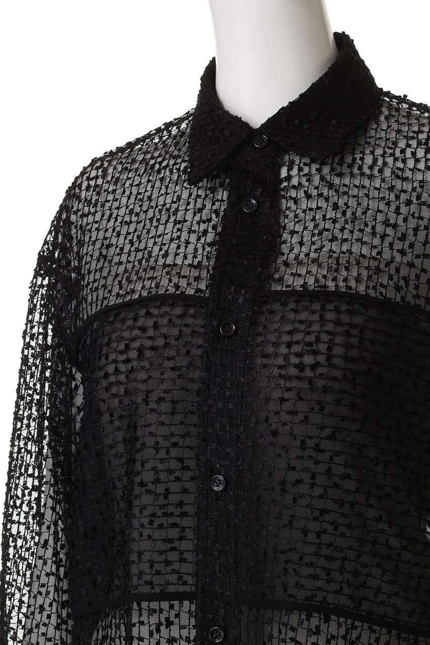 【デパリエ/DEPAREILLE】のチュールエンブロイダリーシャツ 人気、トレンドファッション・服の通販 founy(ファニー) 　ファッション　Fashion　レディースファッション　Fashion for Women　トップス・カットソー　Cut & Sew Tops　シャツ・ブラウス・オフィスカジュアル　Elegant Blouses & Button-Ups　エンブロイダリー　Embroidery Design　スリーブ　Sleeve, Long Sleeve / Short Sleeve　チュール　Tulip, Tulip Motif　ボトム　Bottoms, Lower Wear　ロング　Long, Long-Length　other-5|ID: prp329100004738945 ipo3291000000036041639