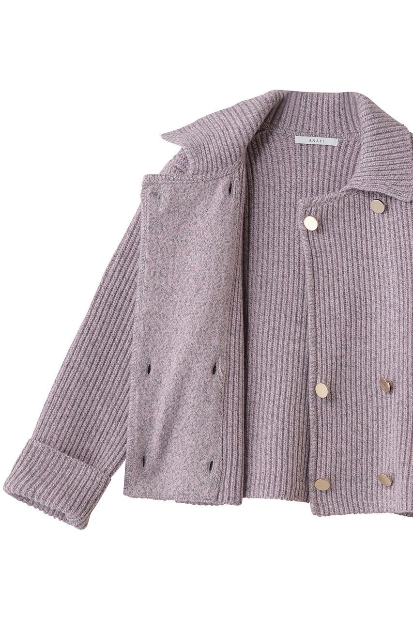 【アナイ/ANAYI】のカラーミックスボクシーJKカーディガン 人気、トレンドファッション・服の通販 founy(ファニー) 　ファッション　Fashion　レディースファッション　Fashion for Women　トップス・カットソー　Cut & Sew Tops　ニット　Knit Tops & Sweaters　カーディガン・羽織り　Layered Style Cardigans　カーディガン　Cardigan, Knitwear　ショート　Short, Short Length　ジャケット　Jacket, Outerwear　トレンド　Trend, Trending Now　バランス　Balance, Style Balance　ミックス　Mix, Mixed Style　ワイド　Wide, Wide Fit　エレガント 上品　Elegant　新作・新入荷　New Arrivals / New In　other-6|ID: prp329100004738949 ipo3291000000034229584