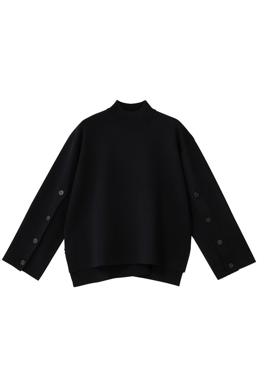 【アナイ/ANAYI】のメリノウール釦スリーブプルオーバー インテリア・キッズ・メンズ・レディースファッション・服の通販 founy(ファニー) 　ファッション　Fashion　レディースファッション　Fashion for Women　トップス・カットソー　Cut & Sew Tops　ニット　Knit Tops & Sweaters　カジュアルプルオーバー・ニットトップス　Pullovers & Knit Tops / Casual Pullovers　インナー　Innerwear　スリーブ　Sleeve, Long Sleeve / Short Sleeve　新作・新入荷　New Arrivals / New In　ネイビー|ID: prp329100004738950 ipo3291000000034229589