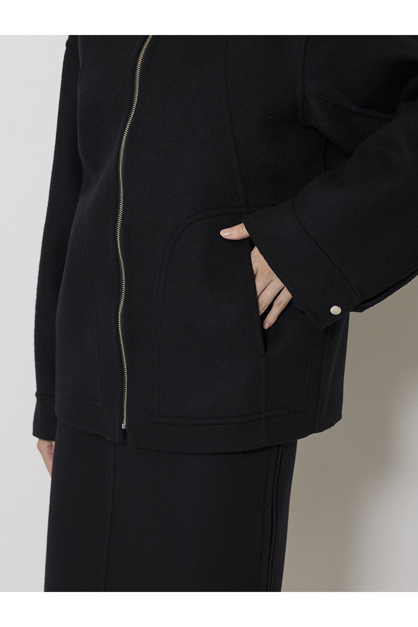 【ミラ ショーン バイ チカ キサダ/mila schon by chika kisada】のリバーシブル ウール ジップコート 人気、トレンドファッション・服の通販 founy(ファニー) 　ファッション　Fashion　レディースファッション　Fashion for Women　アウター　Coat / Outerwear Collection　コート・ロングコート・ピーコート　Long Coats, Peacoats & More　ショート　Short, Short Length　リバーシブル　Reversible, Two-Sided　新作・新入荷　New Arrivals / New In　other-8|ID: prp329100004738951 ipo3291000000034229602