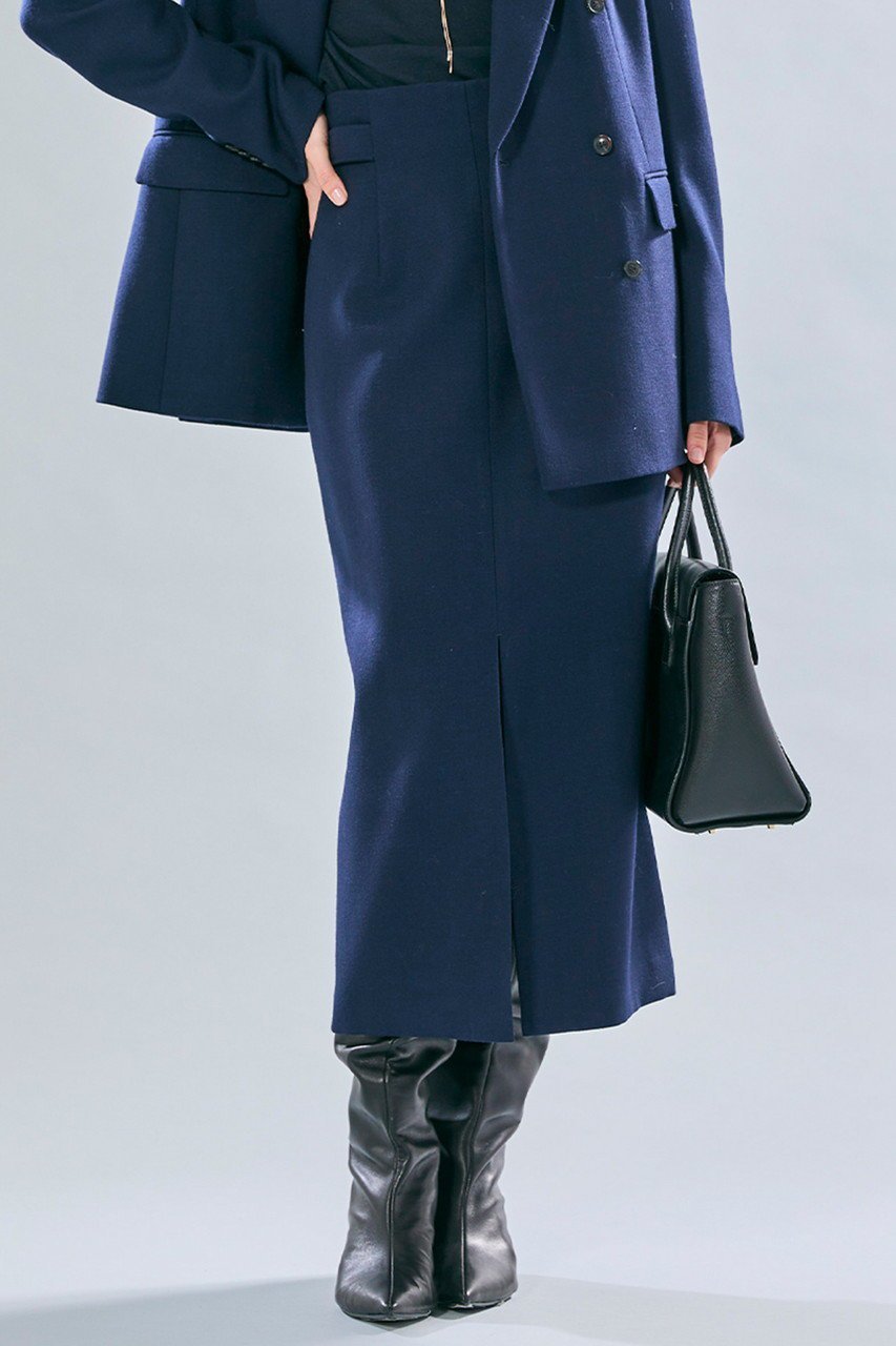 【ベイジ,/BEIGE,】のBUNNELL(バンネル)/ウールハイウエストタブボタンスカート 人気、トレンドファッション・服の通販 founy(ファニー) 　ファッション　Fashion　レディースファッション　Fashion for Women　スカート　Skirts　パンツ　Pants & Trousers　なめらか　Smooth, Silky Texture　スリット　Slit, Slit Detail　フロント　Front, Front Design　other-7|ID: prp329100004738952 ipo3291000000034526119