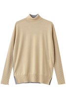 【ベイジ,/BEIGE,】のLA MONNAIE(ラ モネ)/バイカラーウールタートルニット 人気、トレンドファッション・服の通販 founy(ファニー) ファッション Fashion レディースファッション Fashion for Women トップス・カットソー Cut & Sew Tops ニット Knit Tops & Sweaters カジュアルプルオーバー・ニットトップス Pullovers & Knit Tops / Casual Pullovers スリット Slit, Slit Detail タートル Turtleneck, Turtle Collar バランス Balance, Style Balance ロング Long, Long-Length 冬 Winter / This Winter 新作・新入荷 New Arrivals / New In |ID:prp329100004738954