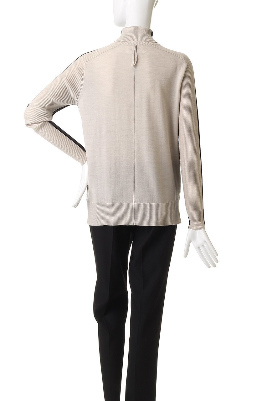 【ベイジ,/BEIGE,】のLA MONNAIE(ラ モネ)/バイカラーウールタートルニット 人気、トレンドファッション・服の通販 founy(ファニー) 　ファッション　Fashion　レディースファッション　Fashion for Women　トップス・カットソー　Cut & Sew Tops　ニット　Knit Tops & Sweaters　カジュアルプルオーバー・ニットトップス　Pullovers & Knit Tops / Casual Pullovers　スリット　Slit, Slit Detail　タートル　Turtleneck, Turtle Collar　バランス　Balance, Style Balance　ロング　Long, Long-Length　冬　Winter / This Winter　新作・新入荷　New Arrivals / New In　other-4|ID: prp329100004738954 ipo3291000000034229622