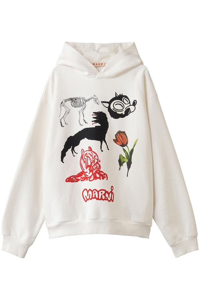 【マルニ/MARNI / MEN】の【MEN】プリントパーカー インテリア・キッズ・メンズ・レディースファッション・服の通販 founy(ファニー) https://founy.com/ ファッション Fashion メンズファッション Fashion for Men トップス・カットソー Cut & Sew Tops パーカー・フーディー / カジュアルコーデ Hoodies & Parkas メンズシャツ Shirts パーカー Hoodie, Parka プリント Print, Printed Pattern ボトム Bottoms, Lower Wear ロング Long, Long-Length ロンドン London Style, British Inspired 新作・新入荷 New Arrivals / New In |ID: prp329100004738959 ipo3291000000034229650