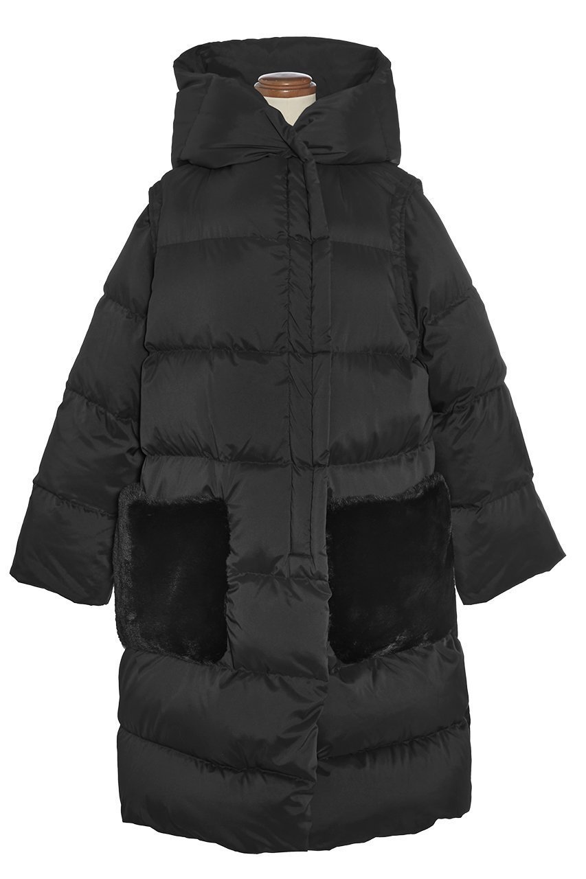 【デイジーリン/DAISY LIN】の2WAY Coat “Travel Down” インテリア・キッズ・メンズ・レディースファッション・服の通販 founy(ファニー) 　ファッション　Fashion　レディースファッション　Fashion for Women　アウター　Coat / Outerwear Collection　コート・ロングコート・ピーコート　Long Coats, Peacoats & More　エレガント 上品　Elegant　ダウン　Down, Puffer　ドット　Polka Dot, Dot Pattern　フロント　Front, Front Design　ベスト　Vest, Waistcoat　ポケット　Pocket, Pocket Detail　防寒　Cold Protection, Winter-Ready　リアル　Real, Realistic　ロング　Long, Long-Length　旅行　Travel　新作・新入荷　New Arrivals / New In　ブラックブラック|ID: prp329100004738962 ipo3291000000034229791