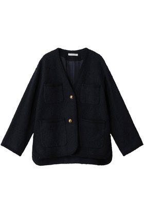 【コルピエロ/Col Pierrot】の【ELLE SHOP限定】ノーカラーツィードジャケット 人気、トレンドファッション・服の通販 founy(ファニー) ファッション Fashion レディースファッション Fashion for Women アウター Coat / Outerwear Collection レディースジャケット・軽アウター Jackets アンティーク Antique-Inspired クラシカル Classical, Vintage-Inspired ジャケット Jacket, Outerwear スリット Slit, Slit Detail ツイード Twill, Twill Weave バランス Balance, Style Balance ブレード Braid, Decorative Trim 再入荷 Restock / Back in Stock |ID:prp329100004739941