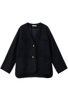 【コルピエロ/Col Pierrot】の【ELLE SHOP限定】ノーカラーツィードジャケット ネイビー|ID:prp329100004739941