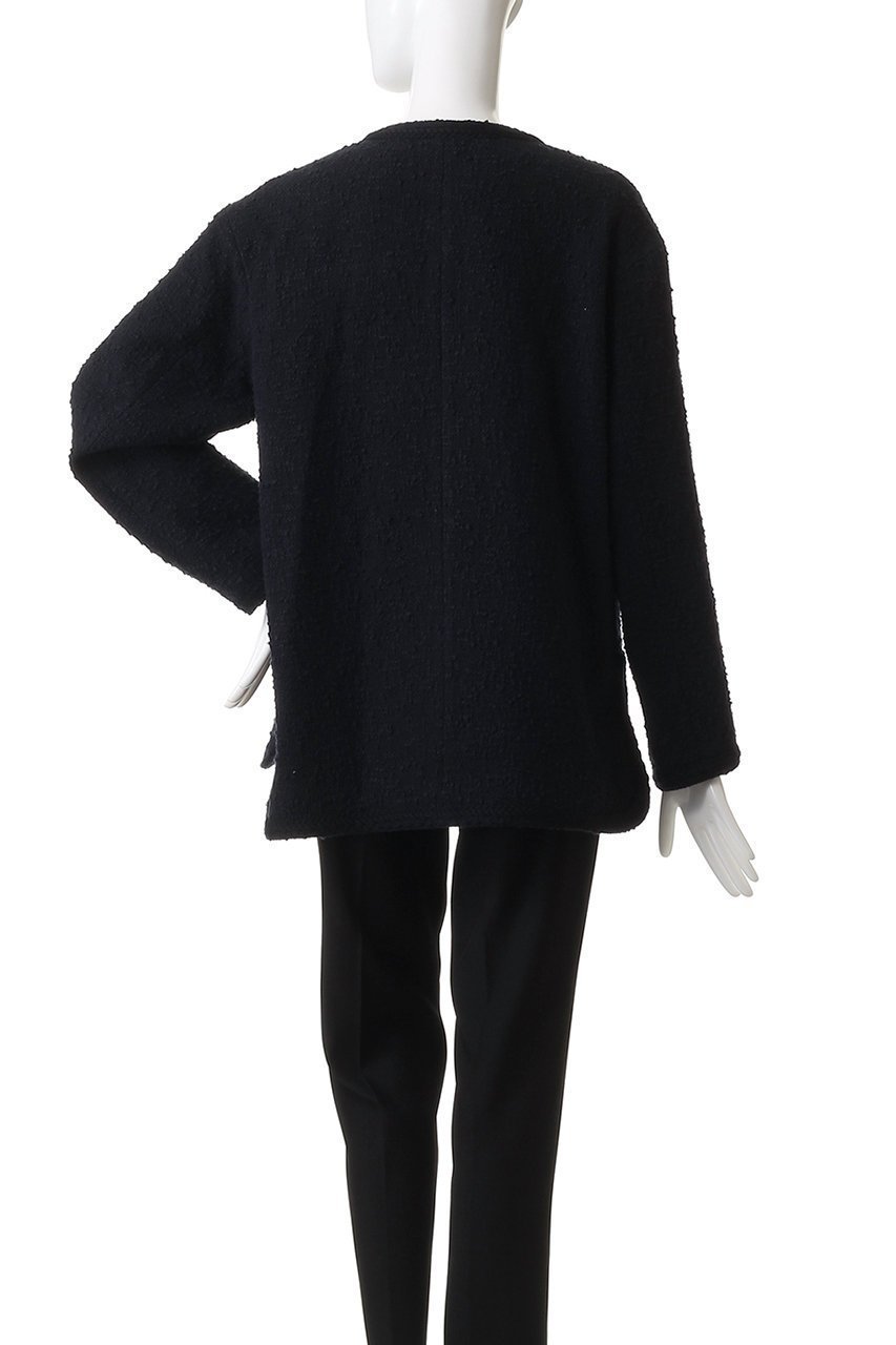 【コルピエロ/Col Pierrot】の【ELLE SHOP限定】ノーカラーツィードジャケット 人気、トレンドファッション・服の通販 founy(ファニー) 　ファッション　Fashion　レディースファッション　Fashion for Women　アウター　Coat / Outerwear Collection　レディースジャケット・軽アウター　Jackets　アンティーク　Antique-Inspired　クラシカル　Classical, Vintage-Inspired　ジャケット　Jacket, Outerwear　スリット　Slit, Slit Detail　ツイード　Twill, Twill Weave　バランス　Balance, Style Balance　ブレード　Braid, Decorative Trim　再入荷　Restock / Back in Stock　other-4|ID: prp329100004739941 ipo3291000000036802389