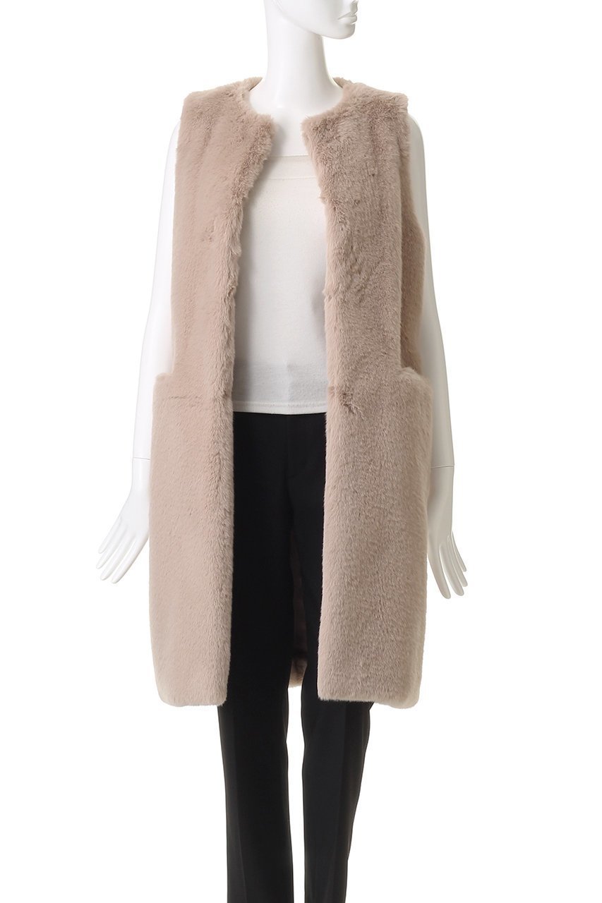 【レモンプレット/Lemonplet】のFAUX FUR MRD LAON VEST 人気、トレンドファッション・服の通販 founy(ファニー) 　ファッション　Fashion　レディースファッション　Fashion for Women　アウター　Coat / Outerwear Collection　レディースジャケット・軽アウター　Jackets　ジャケット　Jacket, Outerwear　バランス　Balance, Style Balance　フェイクファー　Faux Fur, Imitation Fur　ベスト　Vest, Waistcoat　ロング　Long, Long-Length　エレガント 上品　Elegant　A/W・秋冬　Autumn/Winter　other-8|ID: prp329100004739946 ipo3291000000035385204
