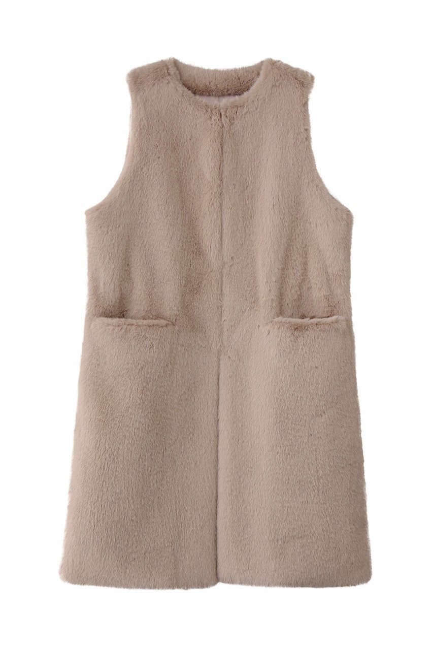 【レモンプレット/Lemonplet】のFAUX FUR MRD LAON VEST 人気、トレンドファッション・服の通販 founy(ファニー) 　ファッション　Fashion　レディースファッション　Fashion for Women　アウター　Coat / Outerwear Collection　レディースジャケット・軽アウター　Jackets　ジャケット　Jacket, Outerwear　バランス　Balance, Style Balance　フェイクファー　Faux Fur, Imitation Fur　ベスト　Vest, Waistcoat　ロング　Long, Long-Length　エレガント 上品　Elegant　A/W・秋冬　Autumn/Winter　 other-1|ID: prp329100004739946 ipo3291000000035835434