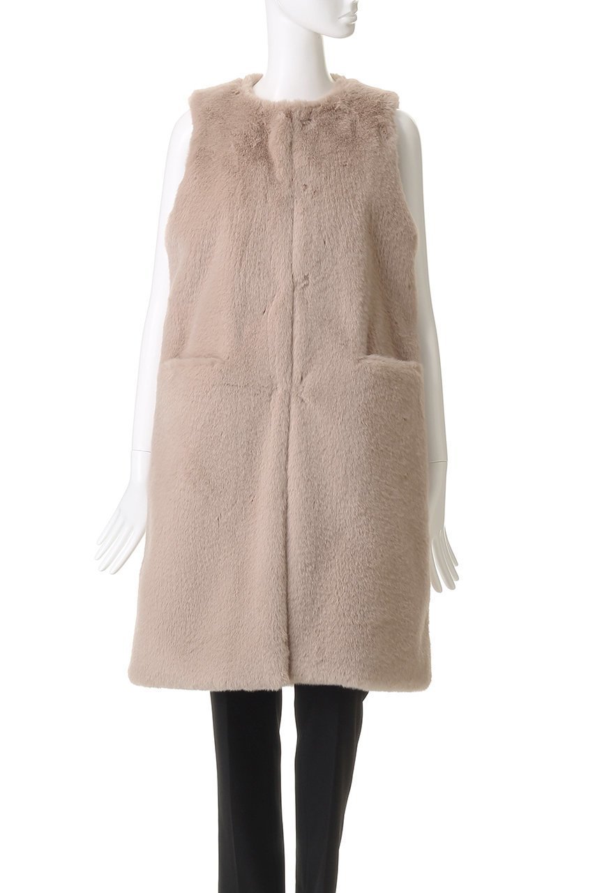 【レモンプレット/Lemonplet】のFAUX FUR MRD LAON VEST 人気、トレンドファッション・服の通販 founy(ファニー) 　ファッション　Fashion　レディースファッション　Fashion for Women　アウター　Coat / Outerwear Collection　レディースジャケット・軽アウター　Jackets　ジャケット　Jacket, Outerwear　バランス　Balance, Style Balance　フェイクファー　Faux Fur, Imitation Fur　ベスト　Vest, Waistcoat　ロング　Long, Long-Length　エレガント 上品　Elegant　A/W・秋冬　Autumn/Winter　other-2|ID: prp329100004739946 ipo3291000000035835438