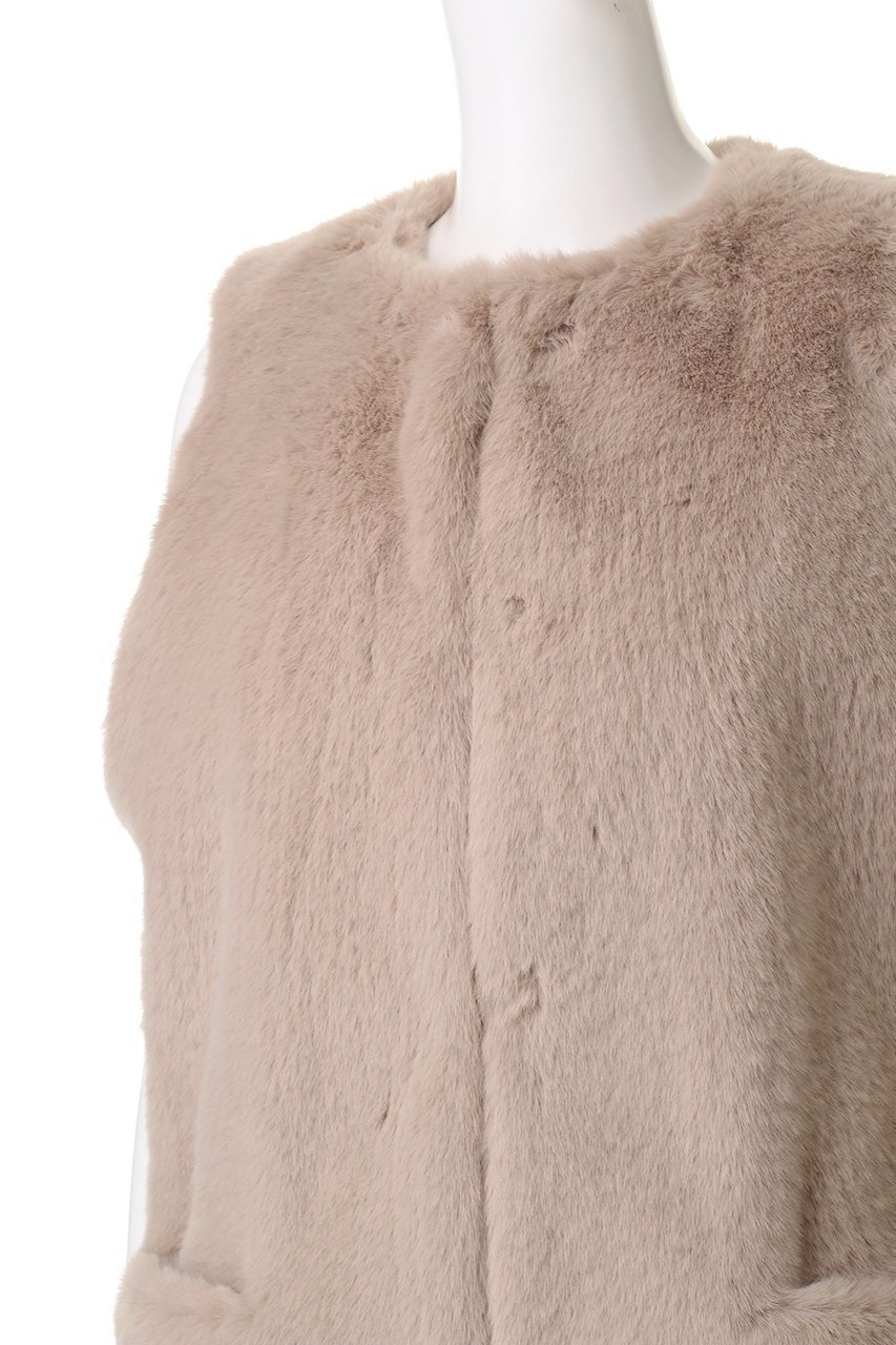 【レモンプレット/Lemonplet】のFAUX FUR MRD LAON VEST 人気、トレンドファッション・服の通販 founy(ファニー) 　ファッション　Fashion　レディースファッション　Fashion for Women　アウター　Coat / Outerwear Collection　レディースジャケット・軽アウター　Jackets　ジャケット　Jacket, Outerwear　バランス　Balance, Style Balance　フェイクファー　Faux Fur, Imitation Fur　ベスト　Vest, Waistcoat　ロング　Long, Long-Length　エレガント 上品　Elegant　A/W・秋冬　Autumn/Winter　other-5|ID: prp329100004739946 ipo3291000000035835443