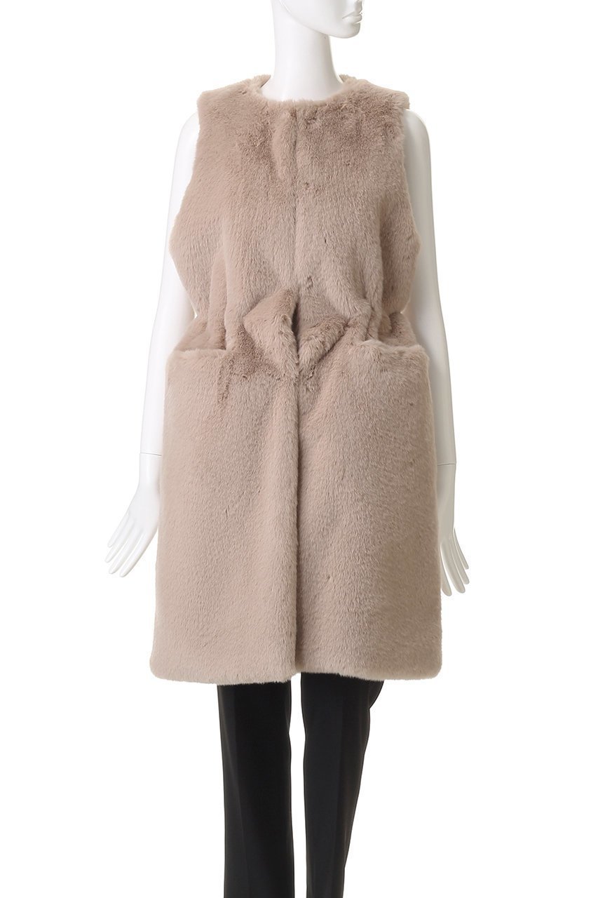 【レモンプレット/Lemonplet】のFAUX FUR MRD LAON VEST 人気、トレンドファッション・服の通販 founy(ファニー) 　ファッション　Fashion　レディースファッション　Fashion for Women　アウター　Coat / Outerwear Collection　レディースジャケット・軽アウター　Jackets　ジャケット　Jacket, Outerwear　バランス　Balance, Style Balance　フェイクファー　Faux Fur, Imitation Fur　ベスト　Vest, Waistcoat　ロング　Long, Long-Length　エレガント 上品　Elegant　A/W・秋冬　Autumn/Winter　other-7|ID: prp329100004739946 ipo3291000000035835448