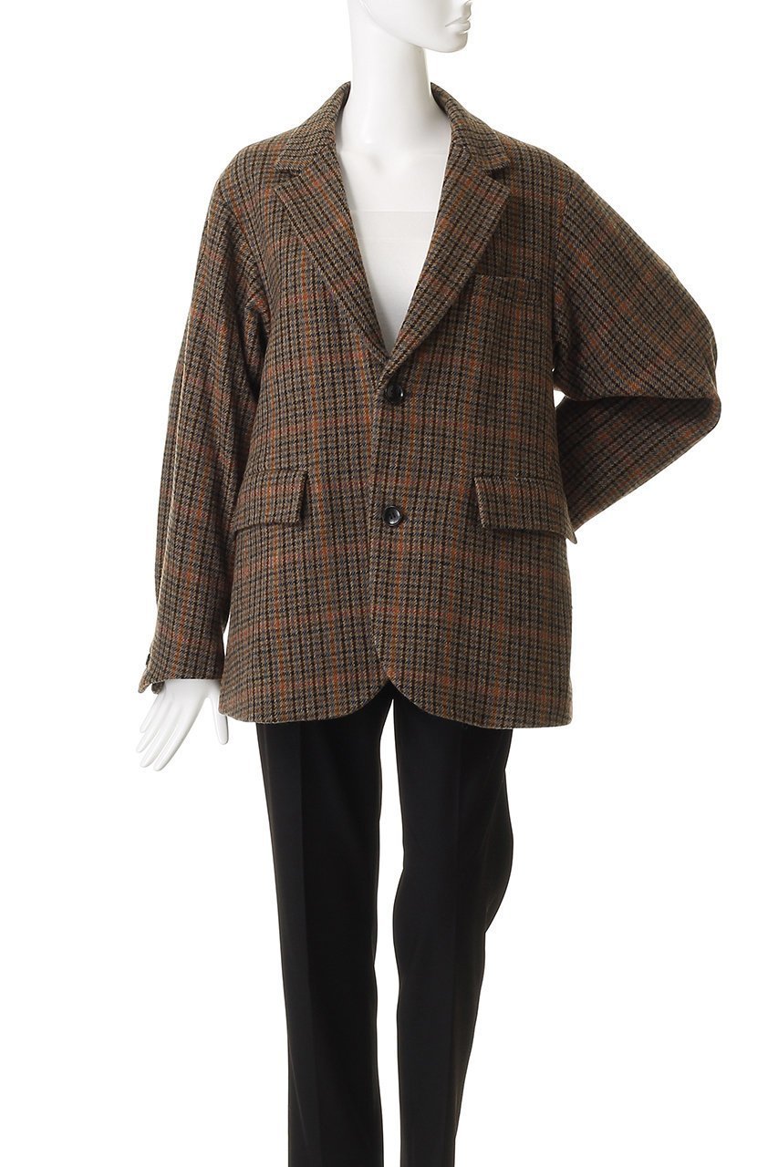 【オブラダ/Oblada】のUNCONSTRUCTION ジャケット(GUN CLUB CH) 人気、トレンドファッション・服の通販 founy(ファニー) 　ファッション　Fashion　レディースファッション　Fashion for Women　アウター　Coat / Outerwear Collection　レディースジャケット・軽アウター　Jackets　シンプル　Simple, Minimal　ジャケット　Jacket, Outerwear　スラックス　Slacks, Dress Pants　チェック　Check, Plaid, Tartan　デニム　Denim, Jeans Material　マニッシュ　Mannish, Boyish　モダン　Modern, Contemporary　エレガント 上品　Elegant　新作・新入荷　New Arrivals / New In　other-2|ID: prp329100004739950 ipo3291000000034240717