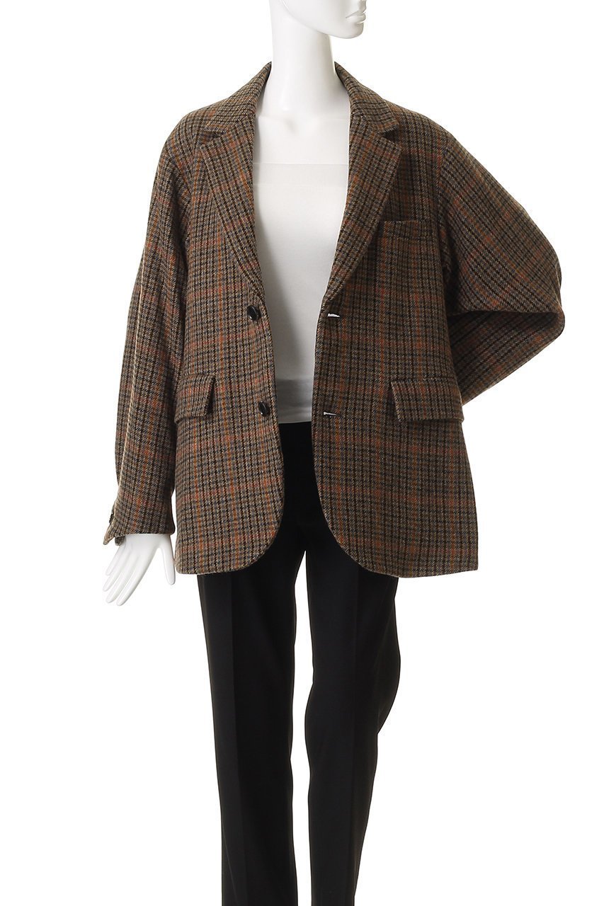 【オブラダ/Oblada】のUNCONSTRUCTION ジャケット(GUN CLUB CH) 人気、トレンドファッション・服の通販 founy(ファニー) 　ファッション　Fashion　レディースファッション　Fashion for Women　アウター　Coat / Outerwear Collection　レディースジャケット・軽アウター　Jackets　シンプル　Simple, Minimal　ジャケット　Jacket, Outerwear　スラックス　Slacks, Dress Pants　チェック　Check, Plaid, Tartan　デニム　Denim, Jeans Material　マニッシュ　Mannish, Boyish　モダン　Modern, Contemporary　エレガント 上品　Elegant　新作・新入荷　New Arrivals / New In　other-7|ID: prp329100004739950 ipo3291000000034240722