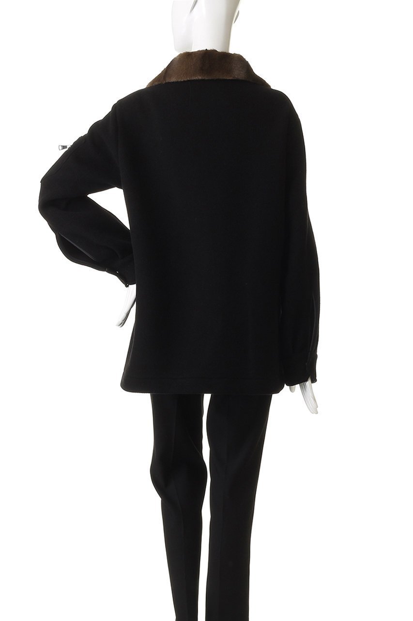 【ヌメロ ヴェントゥーノ/N°21】のフェイクファーカラーショートコート 人気、トレンドファッション・服の通販 founy(ファニー) 　ファッション　Fashion　レディースファッション　Fashion for Women　アウター　Coat / Outerwear Collection　コート・ロングコート・ピーコート　Long Coats, Peacoats & More　エレガント 上品　Elegant　ショート　Short, Short Length　スリーブ　Sleeve, Long Sleeve / Short Sleeve　ロング　Long, Long-Length　新作・新入荷　New Arrivals / New In　A/W・秋冬　Autumn/Winter　other-4|ID: prp329100004739961 ipo3291000000034240806