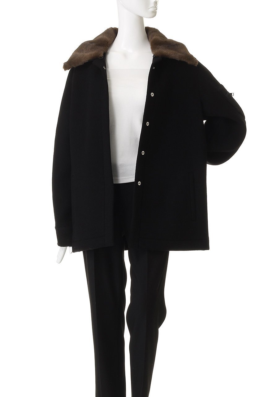 【ヌメロ ヴェントゥーノ/N°21】のフェイクファーカラーショートコート 人気、トレンドファッション・服の通販 founy(ファニー) ファッション Fashion レディースファッション Fashion for Women アウター Coat / Outerwear Collection コート・ロングコート・ピーコート Long Coats, Peacoats & More エレガント 上品 Elegant ショート Short, Short Length スリーブ Sleeve, Long Sleeve / Short Sleeve ロング Long, Long-Length A/W・秋冬 Autumn/Winter other-8|ID: prp329100004739961 ipo3291000000035716672