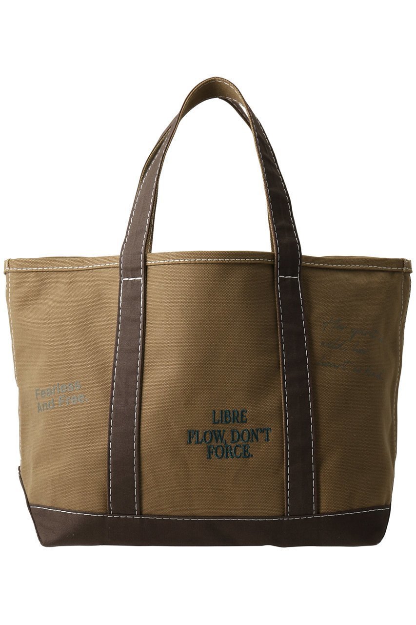 【ガリャルダガランテ/GALLARDAGALANTE】のメッセージキャンバストート インテリア・キッズ・メンズ・レディースファッション・服の通販 founy(ファニー) 　ファッション　Fashion　レディースファッション　Fashion for Women　バッグ　Bags　トレンド　Trend, Trending Now　フロント　Front, Front Design　ポケット　Pocket, Pocket Detail　ブラウン|ID: prp329100004739975 ipo3291000000035716718