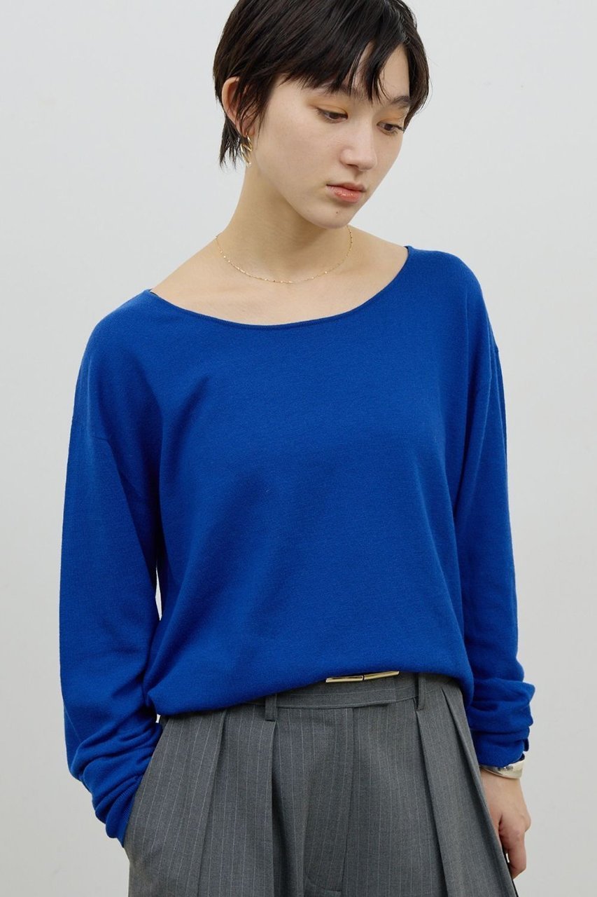 【ガリャルダガランテ/GALLARDAGALANTE】のメリノウールニットプルオーバー インテリア・キッズ・メンズ・レディースファッション・服の通販 founy(ファニー) 　ファッション　Fashion　レディースファッション　Fashion for Women　トップス・カットソー　Cut & Sew Tops　ニット　Knit Tops & Sweaters　カジュアルプルオーバー・ニットトップス　Pullovers & Knit Tops / Casual Pullovers　おすすめ　Recommended / Our Picks　なめらか　Smooth, Silky Texture　インナー　Innerwear　サロペット　Overalls, Salopette　シンプル　Simple, Minimal　ジャケット　Jacket, Outerwear　ブルー|ID: prp329100004739977 ipo3291000000035972100