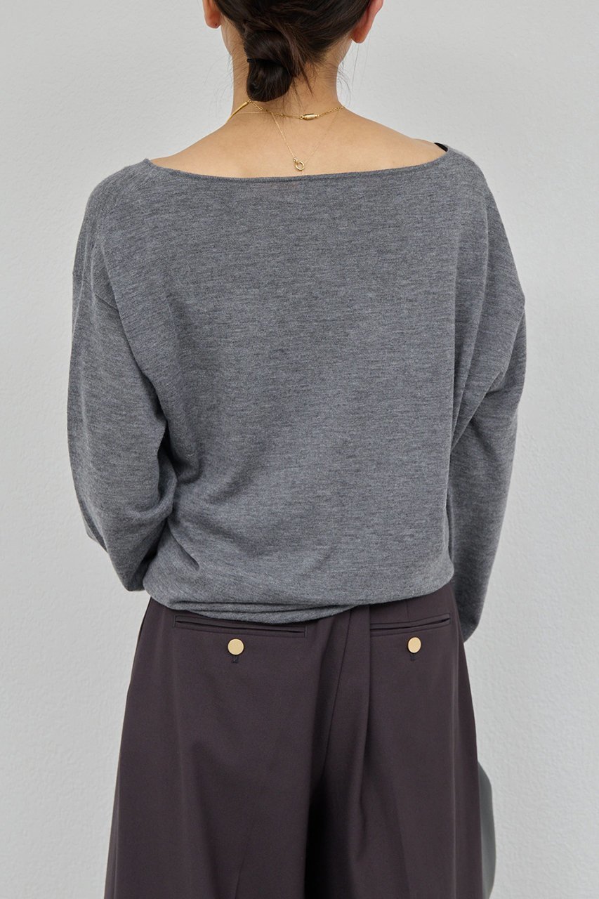 【ガリャルダガランテ/GALLARDAGALANTE】のメリノウールニットプルオーバー 人気、トレンドファッション・服の通販 founy(ファニー) 　ファッション　Fashion　レディースファッション　Fashion for Women　トップス・カットソー　Cut & Sew Tops　ニット　Knit Tops & Sweaters　カジュアルプルオーバー・ニットトップス　Pullovers & Knit Tops / Casual Pullovers　おすすめ　Recommended / Our Picks　なめらか　Smooth, Silky Texture　インナー　Innerwear　サロペット　Overalls, Salopette　シンプル　Simple, Minimal　ジャケット　Jacket, Outerwear　other-5|ID: prp329100004739977 ipo3291000000035972104