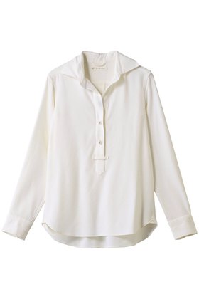 【マルティニーク/martinique】 《定番》サキソニーパールスキッパー人気、トレンドファッション・服の通販 founy(ファニー) ファッション Fashion レディースファッション Fashion for Women トップス・カットソー Cut & Sew Tops シャツ・ブラウス・オフィスカジュアル Elegant Blouses & Button-Ups スキッパー Skipper, Open Collar スリーブ Sleeve, Long Sleeve / Short Sleeve パール Pearl, Pearl Accent ロング Long, Long-Length エレガント 上品 Elegant 定番 Standard, Basic Item 新作・新入荷 New Arrivals / New In |ID:prp329100004739986