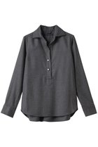 【マルティニーク/martinique】の《定番》サキソニーパールスキッパー 人気、トレンドファッション・服の通販 founy(ファニー) ファッション Fashion レディースファッション Fashion for Women トップス・カットソー Cut & Sew Tops シャツ・ブラウス・オフィスカジュアル Elegant Blouses & Button-Ups スキッパー Skipper, Open Collar スリーブ Sleeve, Long Sleeve / Short Sleeve パール Pearl, Pearl Accent ロング Long, Long-Length エレガント 上品 Elegant 定番 Standard, Basic Item thumbnail グレー|ID: prp329100004739986 ipo3291000000035972119